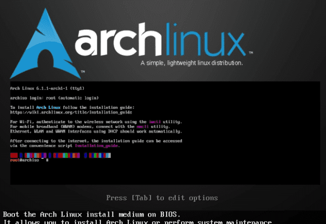 Arch Linux 2023.01.01版本ISO镜像发布：使用Linux内核6.1