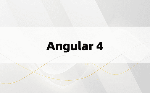 Angular 4