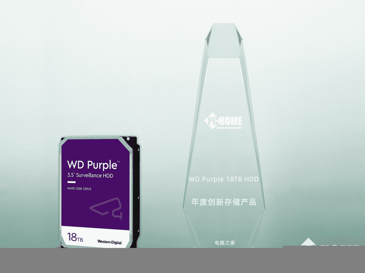 西数紫盘18TB硬盘荣获年度创新存储产品称号